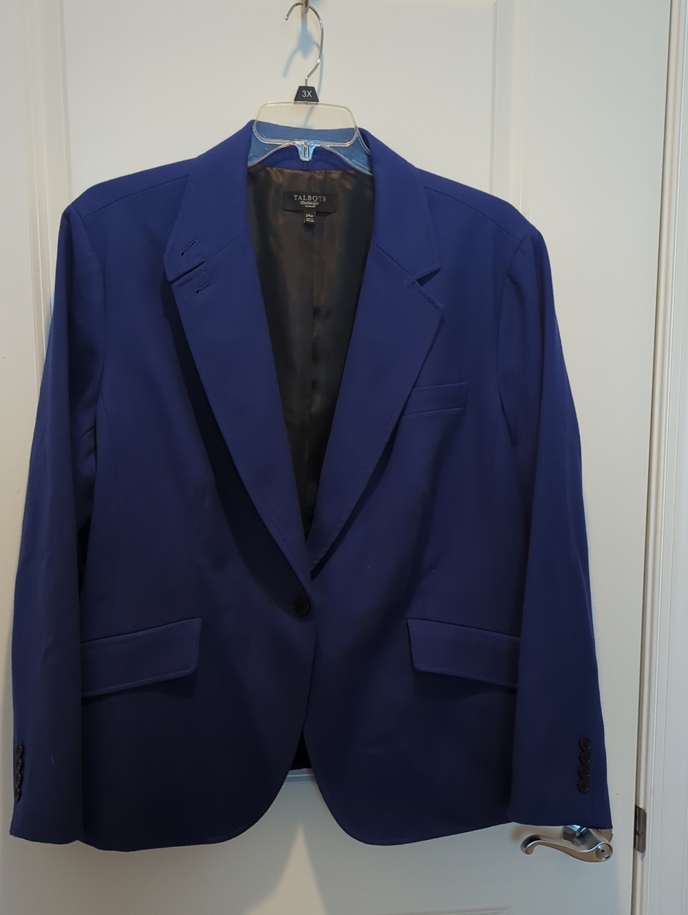 NWOT Talbots Purple Single-Button Blazer Size 24w